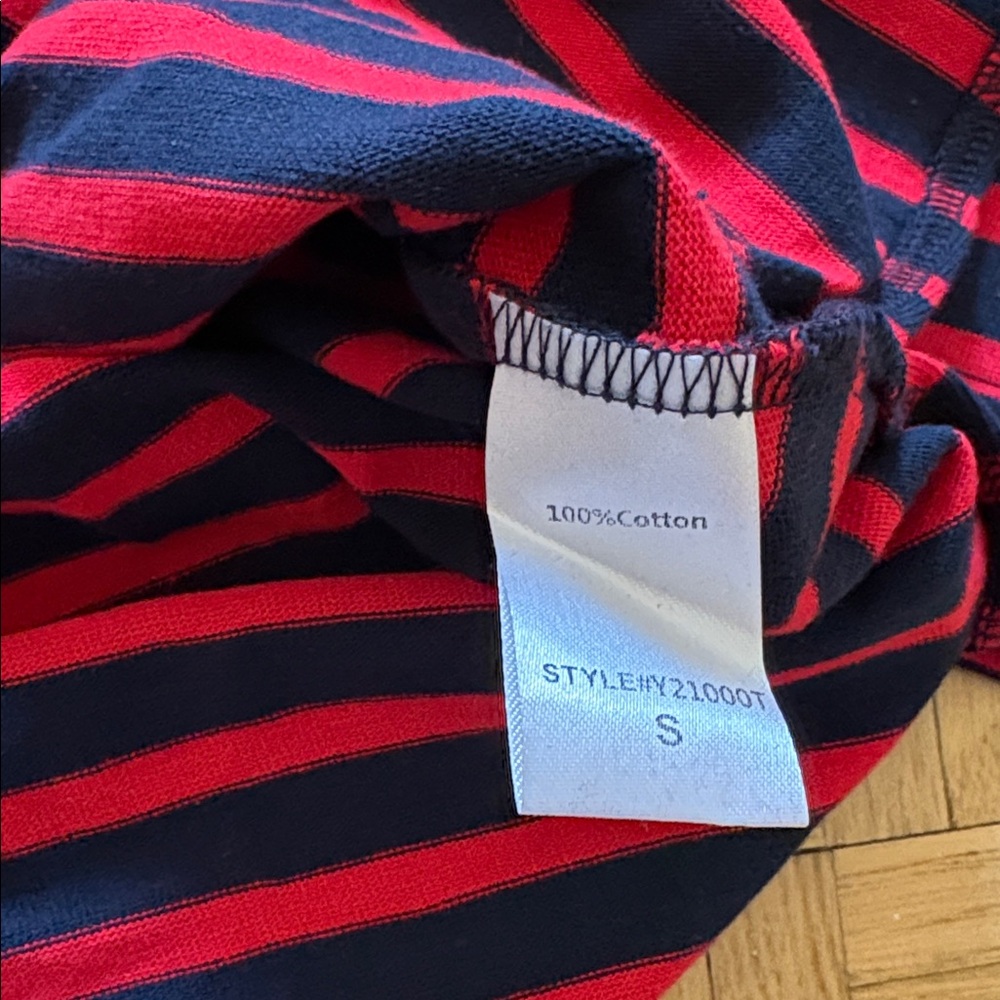 Tuckernuck Pomander Place Red and Navy Striped Top - Picture 4 of 4
